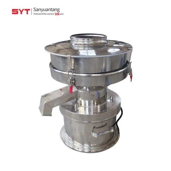 Chemical Vibrating Sieving Screening Industrial Filtration Liquid Sieving Machine Equipment 