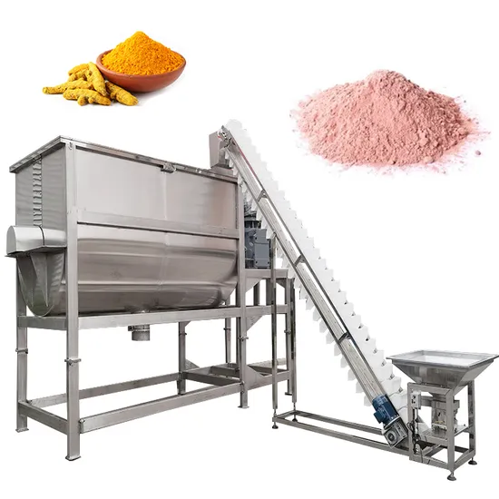 Stainless Steel Horizontal Polymer Fertilizer Antiseptic Food Powder Blender Mixer Machine 