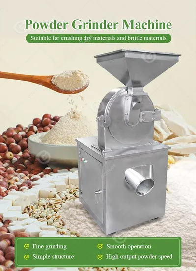 Electric 10kg Rice Pulverized Powder Equipment Sugar Grind Peanut Grind Dry Food Crusher Mill Pulverizer Chilli Grinder Machine 