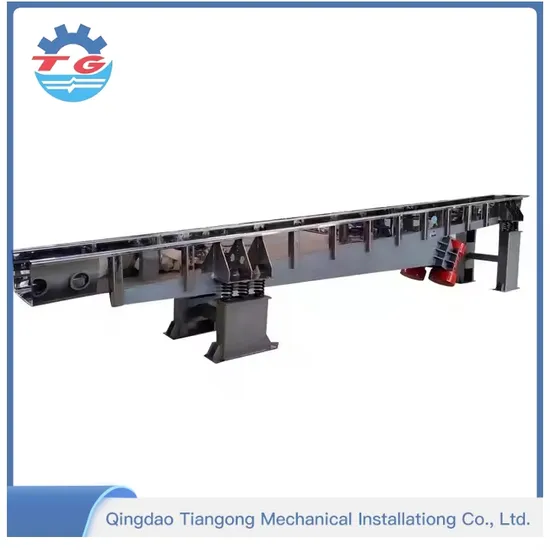Motor Vibration Feeder Conveyor Material Cooling Conveying Equipment Horizontal Vibrating Conveyor 